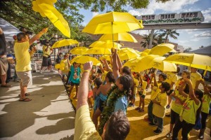 Raising of the Umbrellas at Lemonade Alley | BizGym Foundation
